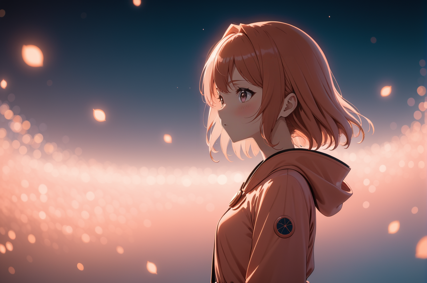anime opening, (1girl), Longing, solo, airy aesthetic in Peach theme atmosphere, (wallpaper style), movie trailer, "Omni",...